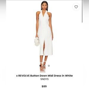 Revolve button down midi dress